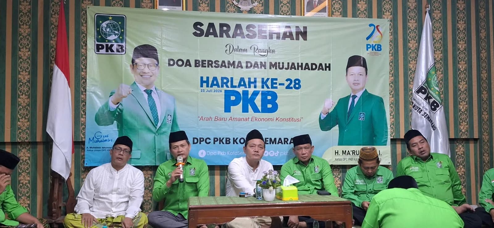 Semarak Harlah PKB ke-28 di Kota Semarang, DPC PKB Gelar Santunan hingga Nobar Piala Dunia