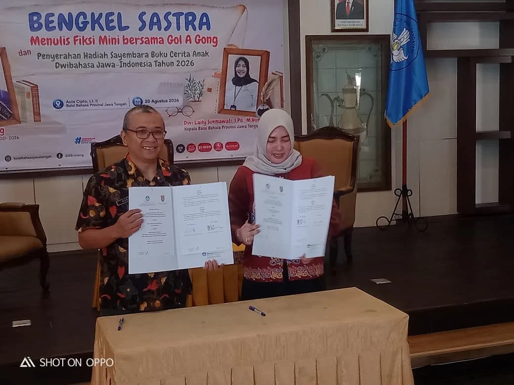 Perkuat Budaya Literasi, Dinas Arpus Jalin Kerjasama dengan Balai Bahasa Jateng