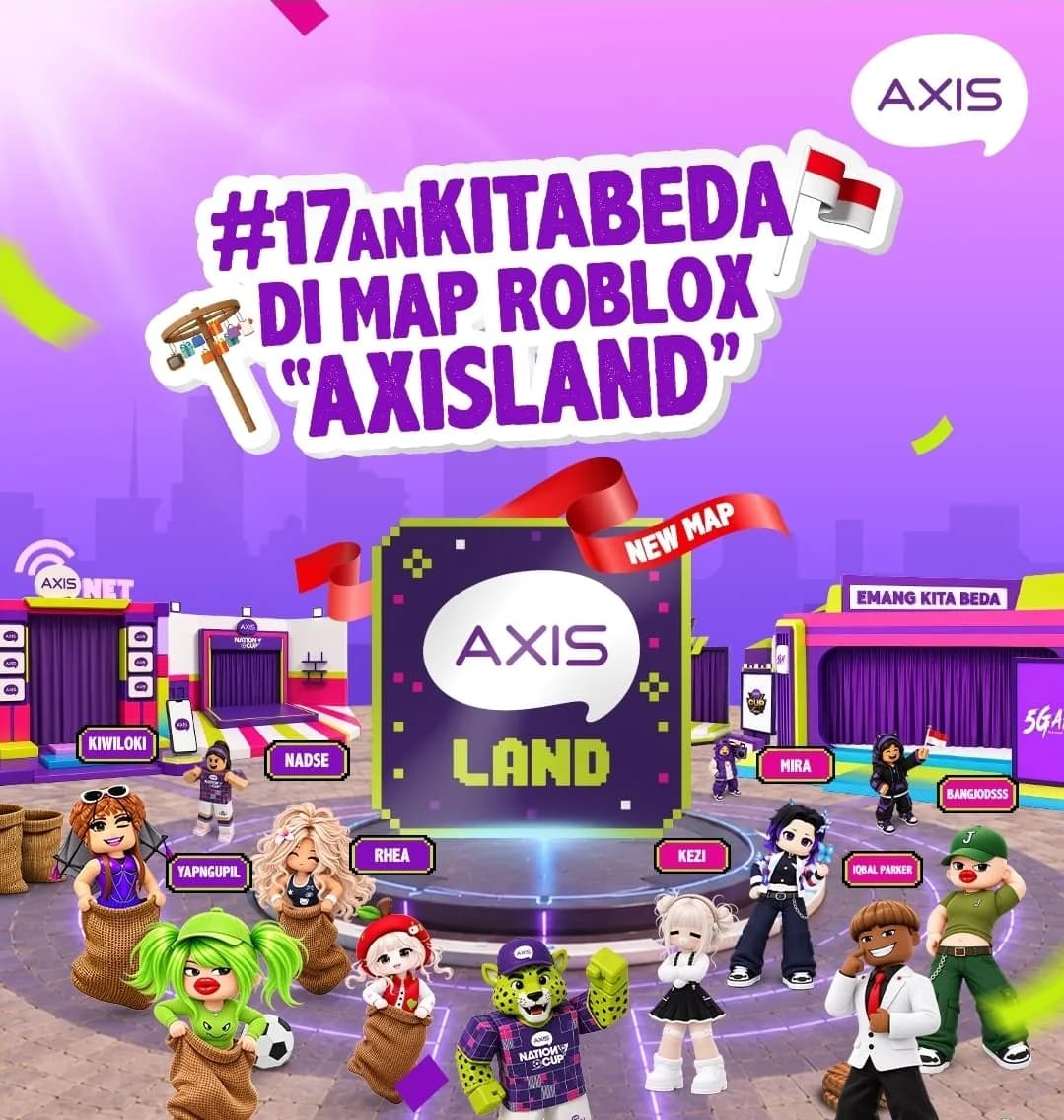 AXIS Ajak Anak Muda Mabar Tradisi Kemerdekaan di Roblox