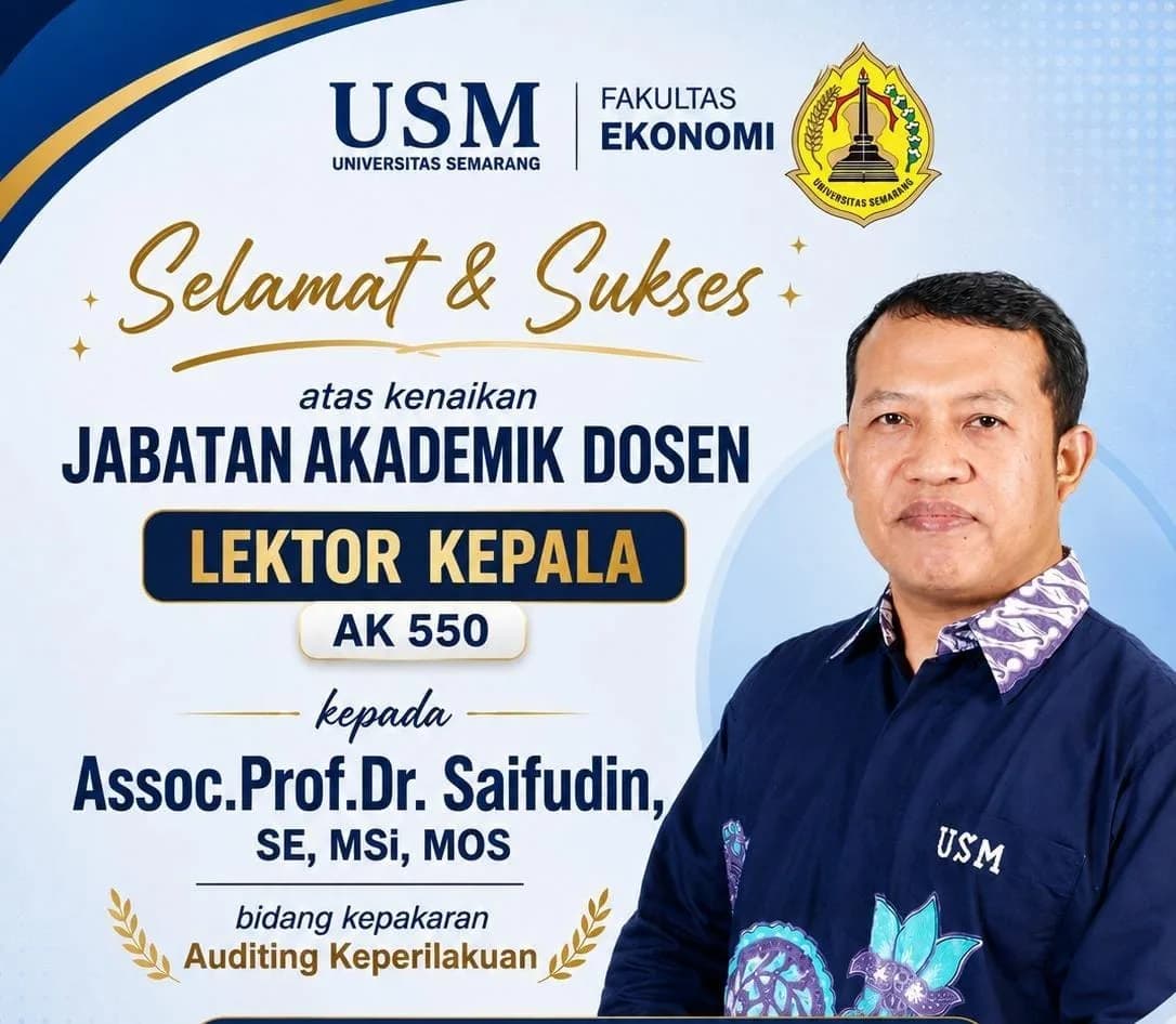 Fakultas Ekonomi USM Kini Punya Enam Lektor Kepala di Prodi S1 Akuntansi