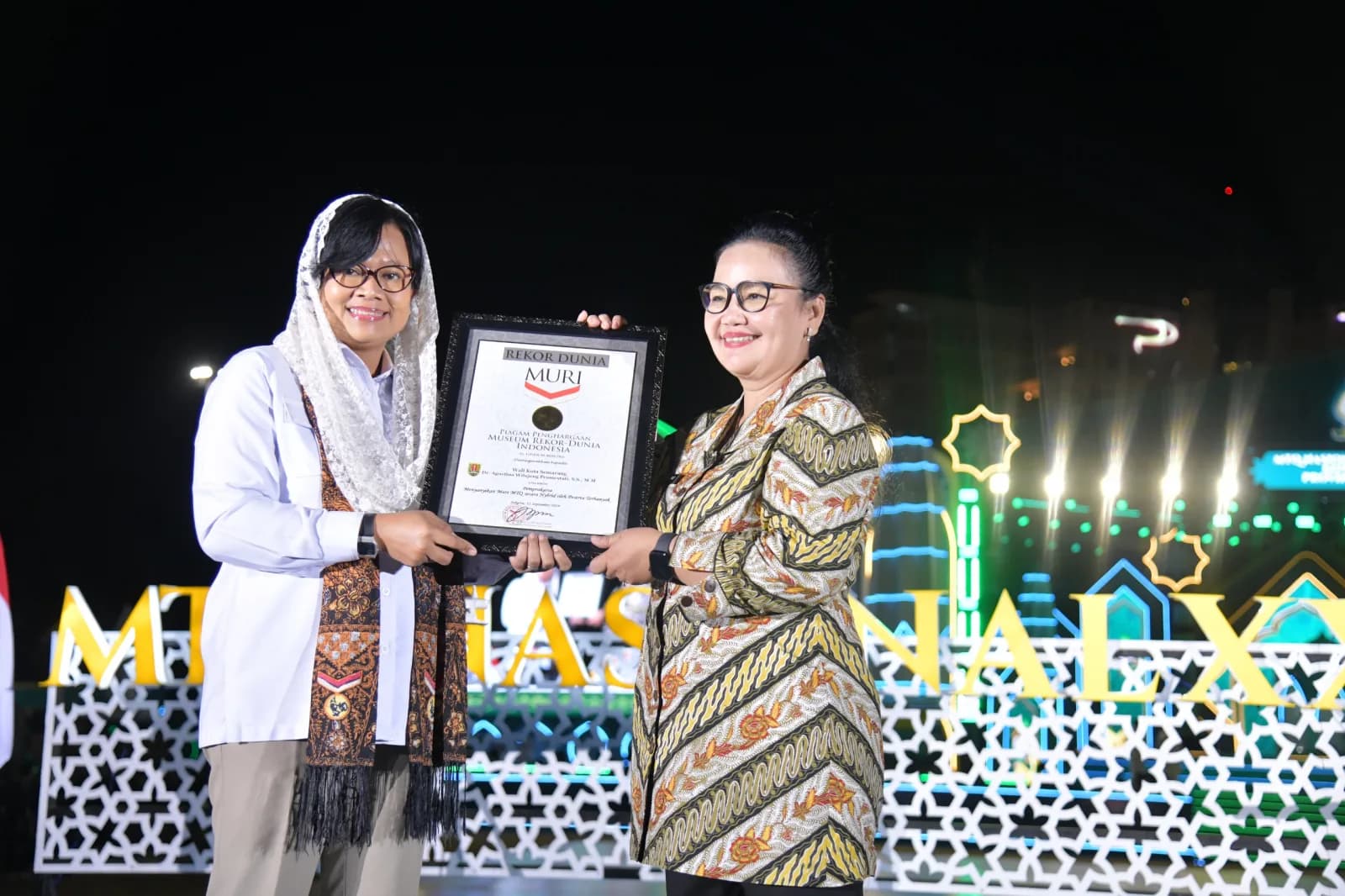 Gema Mars MTQ Nasional XXXI Pecahkan Rekor MURI, Agustina: Simbol Kebersamaan