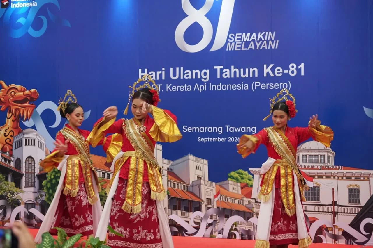 Meriah! HUT ke-81 KAI di Stasiun Tawang Semarang Hadirkan Expo UMKM hingga Live Music