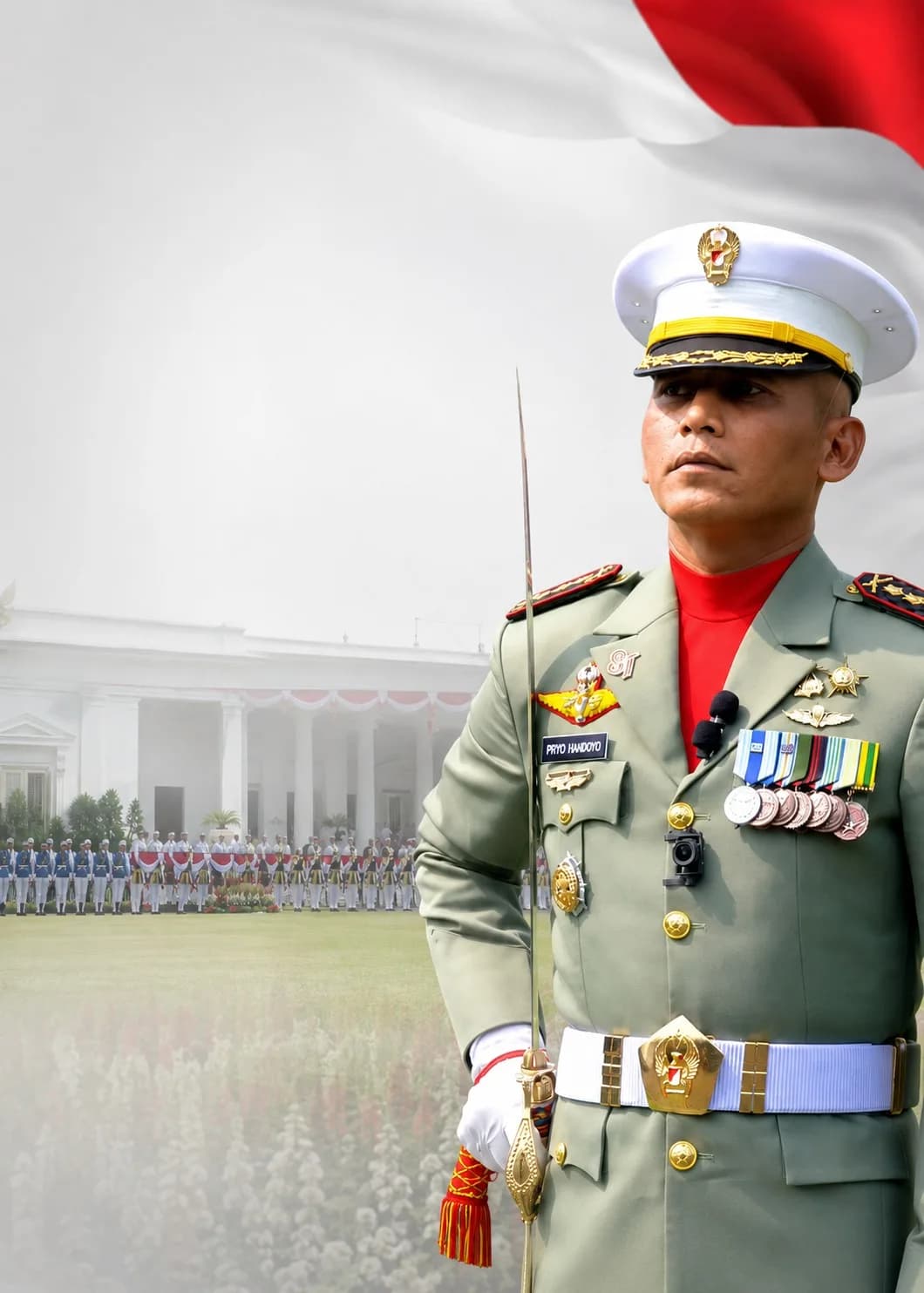 Walikota Semarang Agustina Bangga, Dandim Kota Semarang Pimpin Upacara HUT RI Di Istana