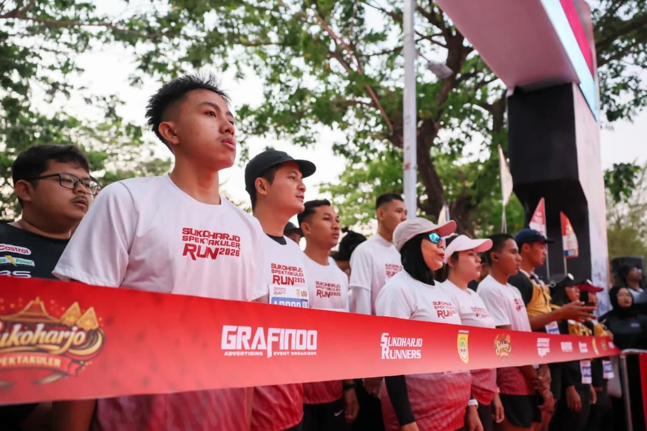 Event Lari Jawa Tengah Tumbuh Pesat, Sukoharjo Spektakuler Run Sedot 2.000 Pelari