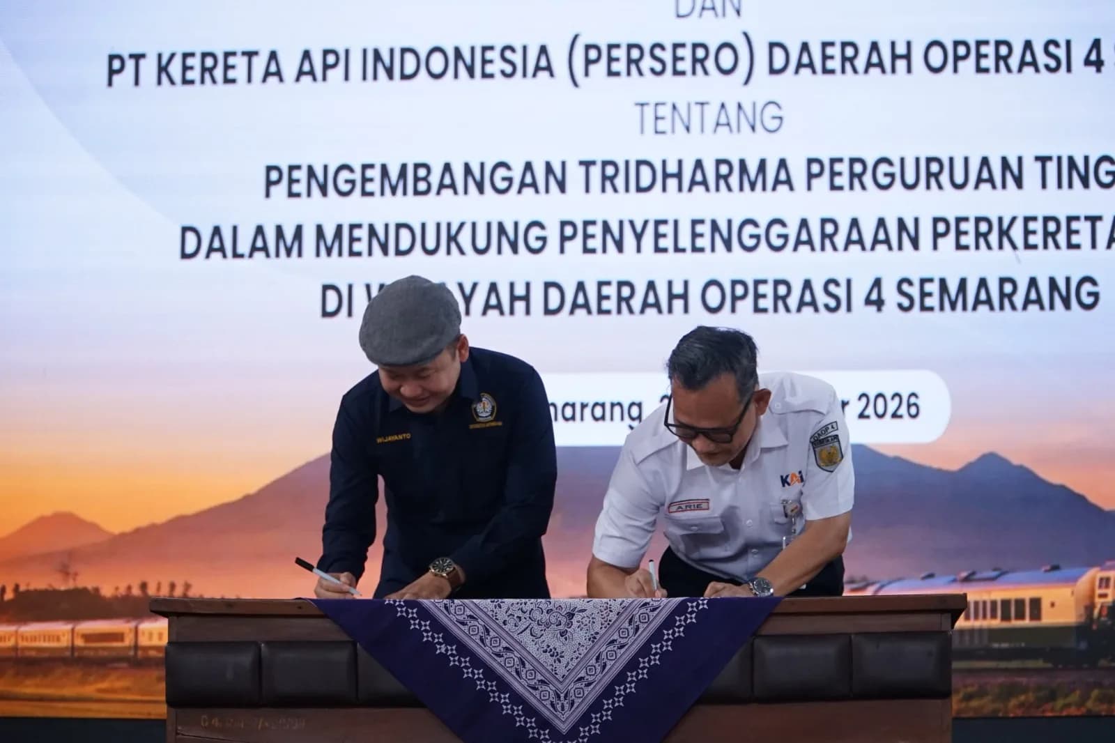 KAI Daop 4 Semarang Gandeng Undip Perkuat Pendidikan dan Riset